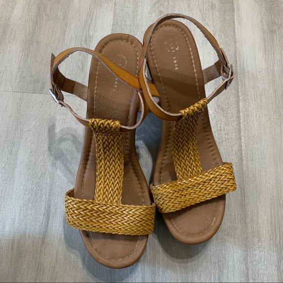 Cato Chunky Block Platform Sandals Heels Sz 9M - Picture 3 of 11